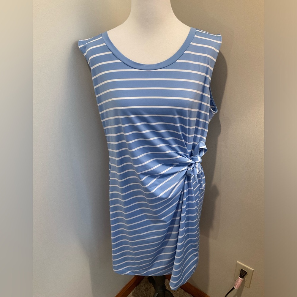 Vineyard Vines Striped Sanjay Side Tie Knit Dress Size XL